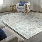 Doria Distressed Persian Heriz Muted Brown Beige Rug-famerugs-2&#39;x3&#39; ft 60x90cm-fame