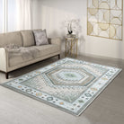 Elea Aesthetic Green Oushak Rug-Area Rugs-famerugs-2'x3' ft 60x90 cm-fame