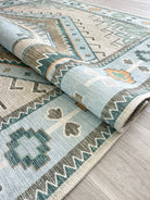 Elea Aesthetic Green Oushak Rug-Area Rugs-famerugs-2'x3' ft 60x90 cm-fame