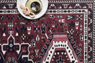 Elodie Red Burgundy Heriz Persian Rug-Area Rugs-famerugs-2'x3' ft 60x90 cm-fame