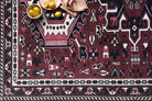 Elodie Red Burgundy Heriz Persian Rug-Area Rugs-famerugs-2'x3' ft 60x90 cm-fame