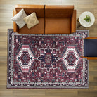 Elodie Red Burgundy Heriz Persian Rug-Area Rugs-famerugs-2'x3' ft 60x90 cm-fame