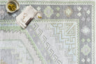 Eloise Faded Pastel Green Modern Oushak Rug-Area Rugs-famerugs-2'x3' ft 60x90cm-fame