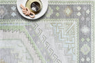 Eloise Faded Pastel Green Modern Oushak Rug-Area Rugs-famerugs-2'x3' ft 60x90cm-fame