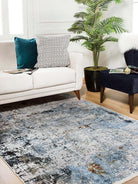 Eyla Abstract Neutral Multi Color Rug-Fame Rugs-2'x3'ft 60x90cm-fame