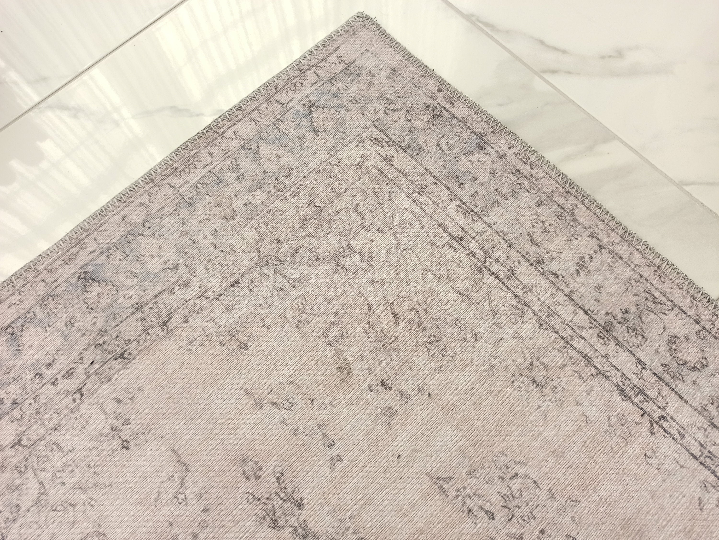 Fara Runner Turkish Neutral Faded Pinkish Beige Runner-Rugs-Fame Rugs-2'x3' ft 60x90 cm-fame