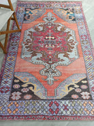 Farda Rug Turkish Blush Coral Pink Rug-Rugs-Fame Rugs-2'x3' ft 60x90 cm-fame