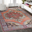 Farda Rug Turkish Blush Coral Pink Rug-Rugs-Fame Rugs-2'x3' ft 60x90 cm-fame