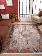 Fayla Turkish Light Muted Pink Ivory Beige Rug-Fame Rugs-2'x3'ft 60x90cm-Light Pink-fame