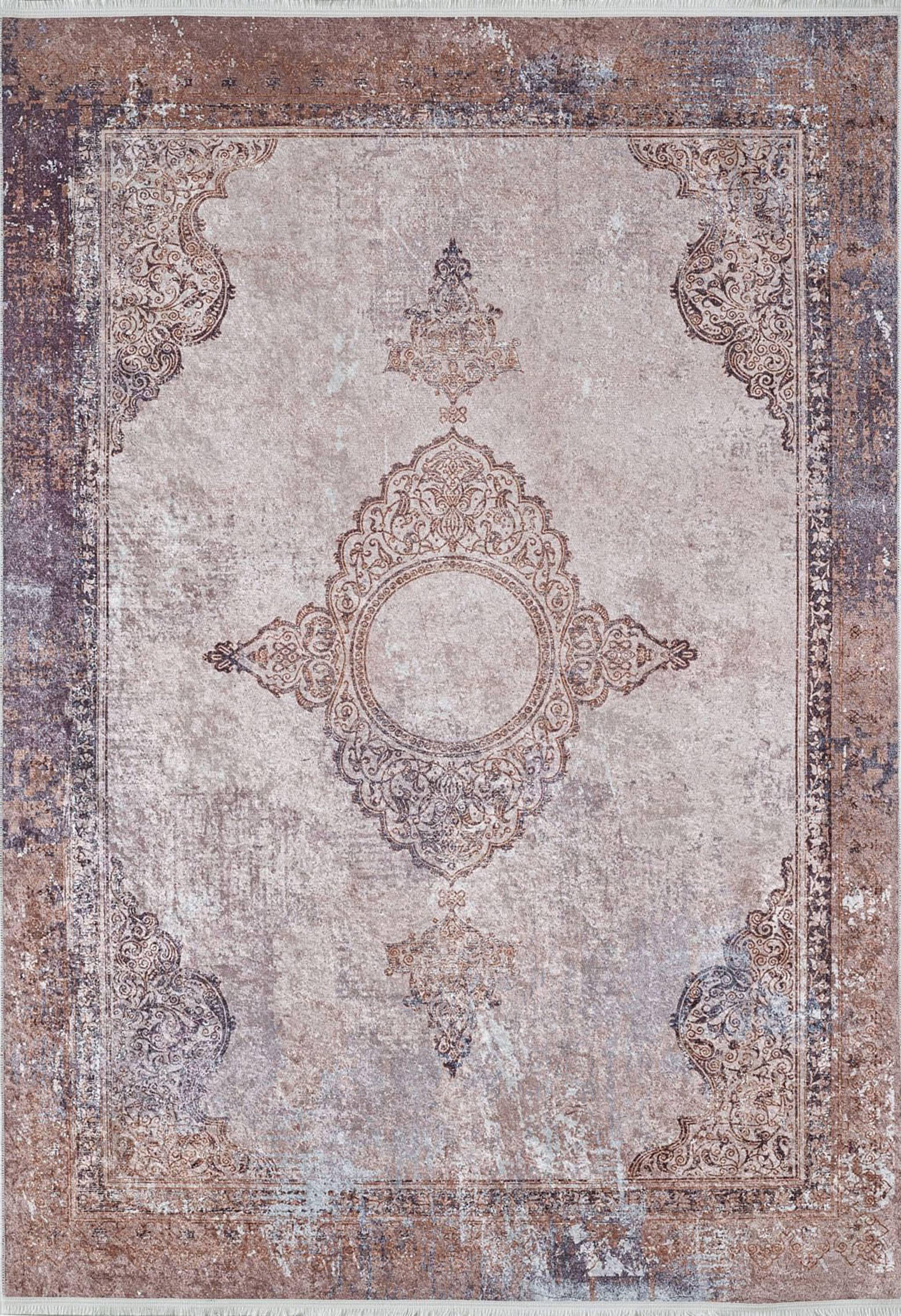 Fayla Turkish Light Muted Pink Ivory Beige Rug-Fame Rugs-2'x3'ft 60x90cm-Light Pink-fame