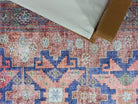 Fedra Turkish Beige Blue Red Rug-Rugs-Fame Rugs-Pink-2'x3' ft 60x90 cm-fame