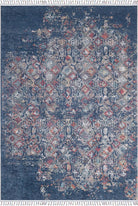 Fiona Floral Turkish Teal Blue Rug-Fame Rugs-2'x3'ft 60x90cm-fame