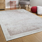 Fona Distressed Turkish Neutral Beige Muted Brown Rug-Fame Rugs-2'x3'ft 60x90cm-fame