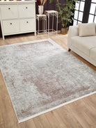 Fona Distressed Turkish Neutral Beige Muted Brown Rug-Fame Rugs-2'x3'ft 60x90cm-fame