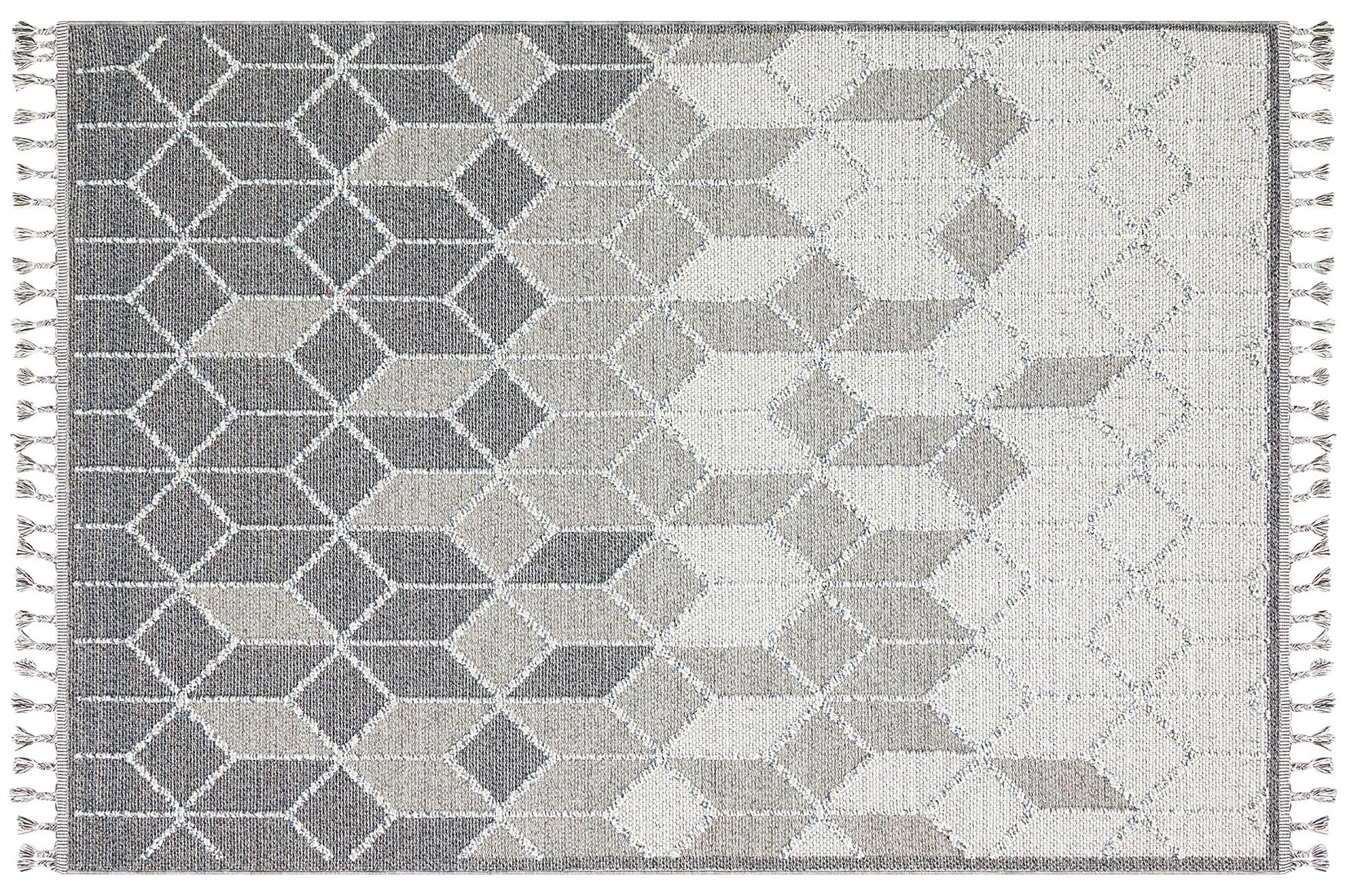 Gri Turkish Modern Kilim Gray Rug-Rugs-Fame Rugs-2'6"x4'9" 80x150cm-fame