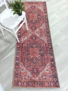 Hana Rug Persian Central Medallion Burgundy Claret Red Pink Rug-Rugs-Fame Rugs-2'x3' ft 60x90 cm-fame