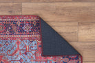 Handa Rug Oriental Light & Navy Blue & Red Rug-Rugs-Fame Rugs-2'x3' ft 60x90 cm-fame