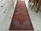 Handa Rug Oriental Light & Navy Blue & Red Rug-Rugs-Fame Rugs-2'x3' ft 60x90 cm-fame