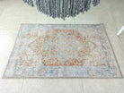 Hara Rug Faded Beige & Blue Oriental Rug-Rugs-Fame Rugs-2'x3' ft 60x90 cm-fame