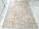 Hara Rug Faded Beige & Blue Oriental Rug-Rugs-Fame Rugs-2'x3' ft 60x90 cm-fame