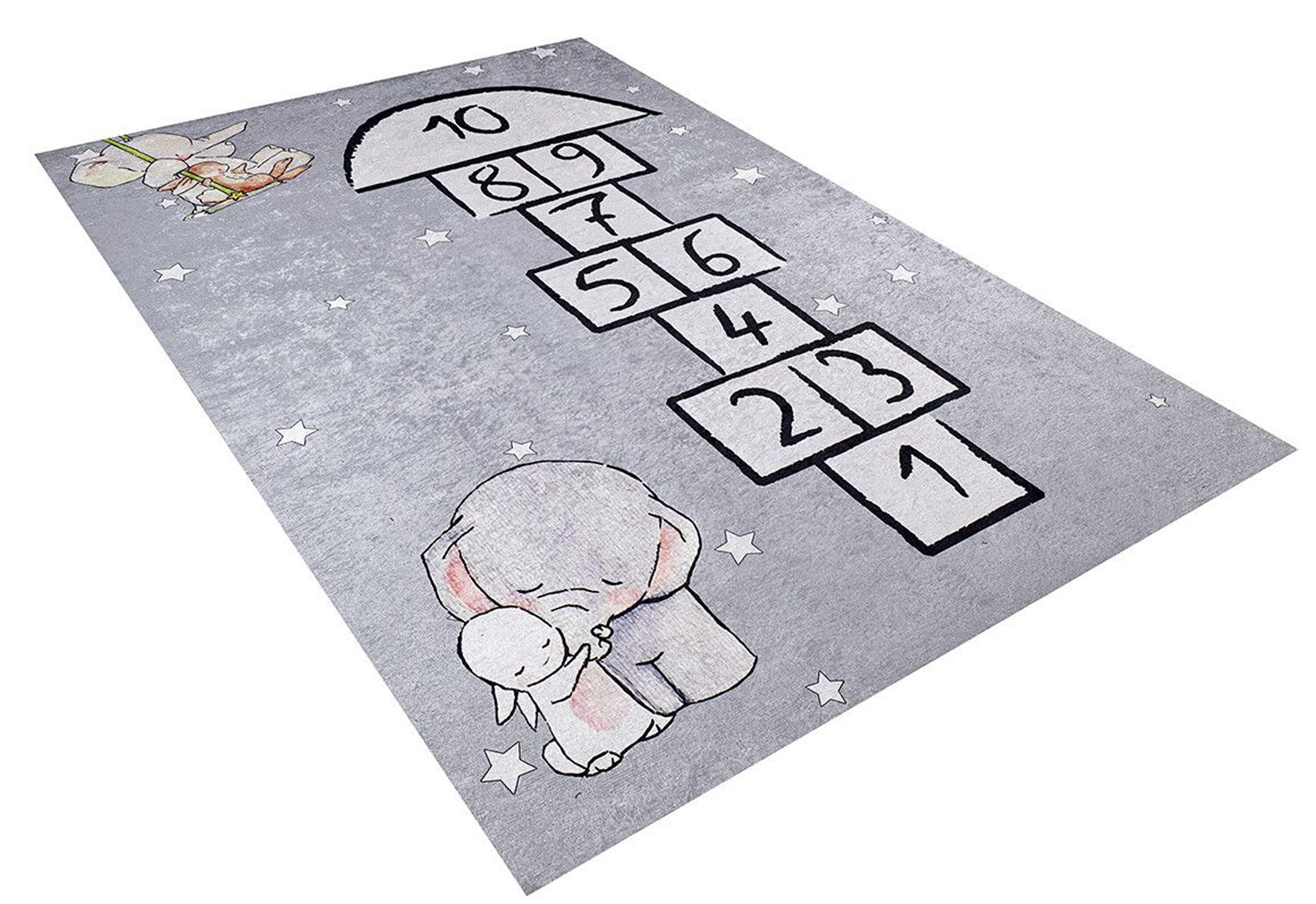 Hopa Hopscotch Kids Play Rug-Fame Rugs-2'x3'ft 60x90cm-fame