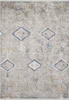 Hoyam Turkish Beige Kilim Flatweave Rug-Fame Rugs-2'x3'ft 60x90cm-Design 1-fame