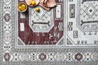 Jianna Modern Turkish Cream Burgundy Rug-Area Rugs-famerugs-2'x3' ft 60x90cm-fame