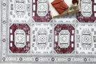 Jianna Modern Turkish Cream Burgundy Rug-Area Rugs-famerugs-2'x3' ft 60x90cm-fame