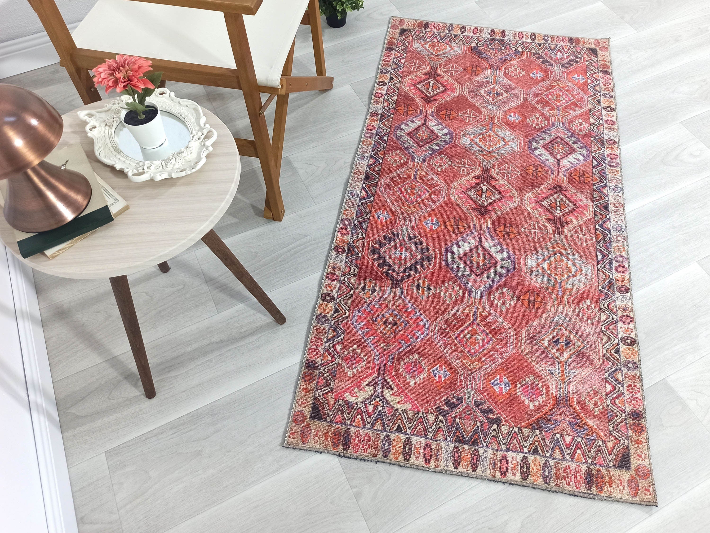 Deals Turkish small rug,Vintage small rug,Door mat,Bathroom mat,Small rug runner,Mini rug,Faded colour Rug,Entryway Rug,Kitchen rug