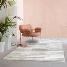 Kalia Faded Modern Turkish Striped Colorful Rug-Area Rugs-famerugs-2'x3' ft 60x90cm-fame