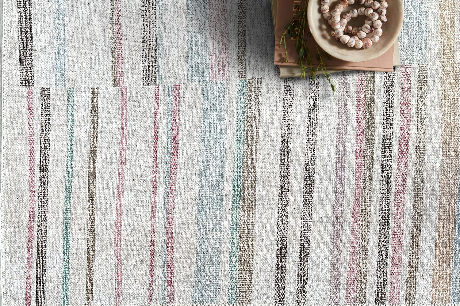 Kalia Faded Modern Turkish Striped Colorful Rug-Area Rugs-famerugs-2'x3' ft 60x90cm-fame