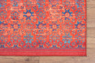 Kiraz Scandinavian Red Coral and Blue Rug-Rugs-Fame Rugs-2'x3' ft 60x90 cm-fame