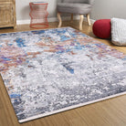 Lama Abstract Modern Gray Rug-Fame Rugs-2'x3'ft 60x90cm-fame