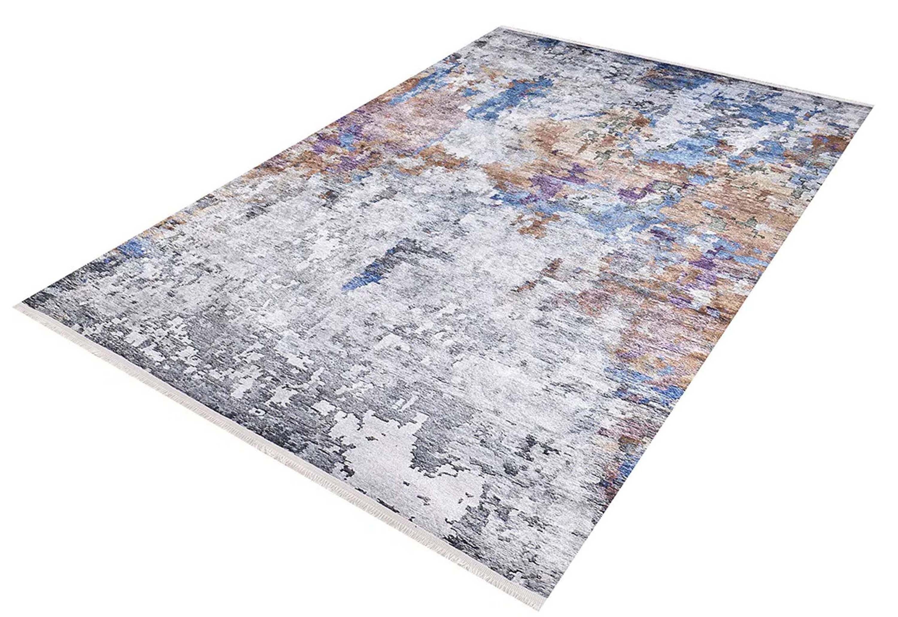 Lama Abstract Modern Gray Rug-Fame Rugs-2'x3'ft 60x90cm-fame