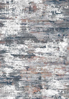 Lava Abstract Gray Blue Rug-Fame Rugs-2'x3'ft 60x90cm-fame