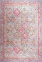 Lilac Purple Pink Herki Vintage Rug-famerugs-2&#39;x3&#39; ft 60x90cm-fame