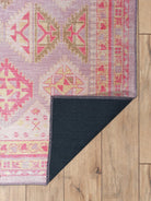 Lilac Purple Pink Herki Vintage Rug-famerugs-2&#39;x3&#39; ft 60x90cm-fame