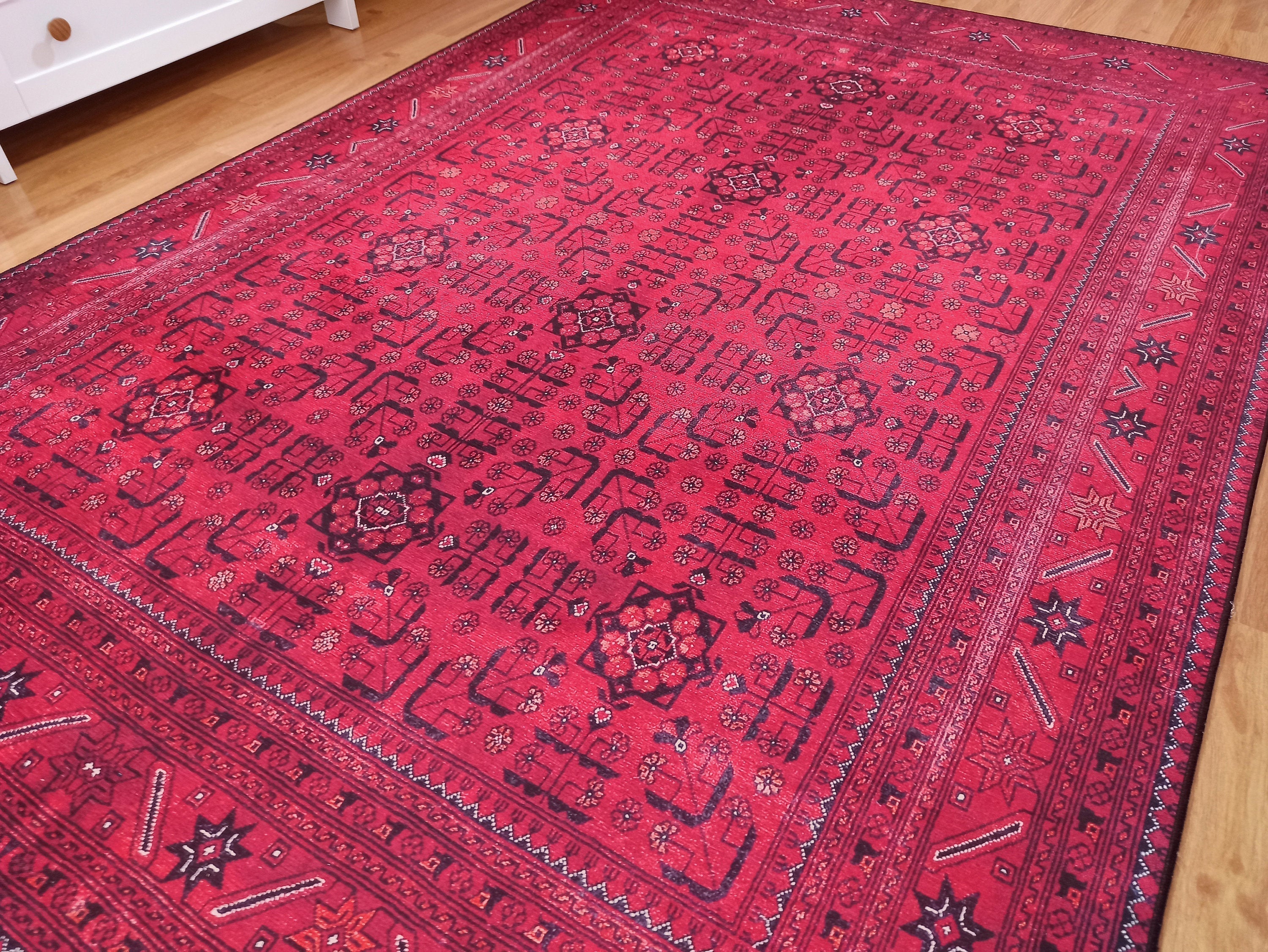 Liza Turkish Red Vintage Distressed Rug-Rugs-Fame Rugs-2'x3' ft 60x90 cm-fame