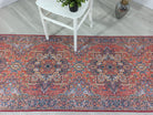 Lorf-Runner Turkish Red Blue Runner Rug-Rugs-Fame Rugs-2'x3'ft 60x90cm-fame