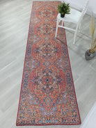 Lorf-Runner Turkish Red Blue Runner Rug-Rugs-Fame Rugs-2'x3'ft 60x90cm-fame