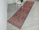 Lorf-Runner Turkish Red Blue Runner Rug-Rugs-Fame Rugs-2'x3'ft 60x90cm-fame