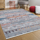 Lupa Turkish Kilim Gray Rug-Fame Rugs-2'x3'ft 60x90cm-Desing 1-fame