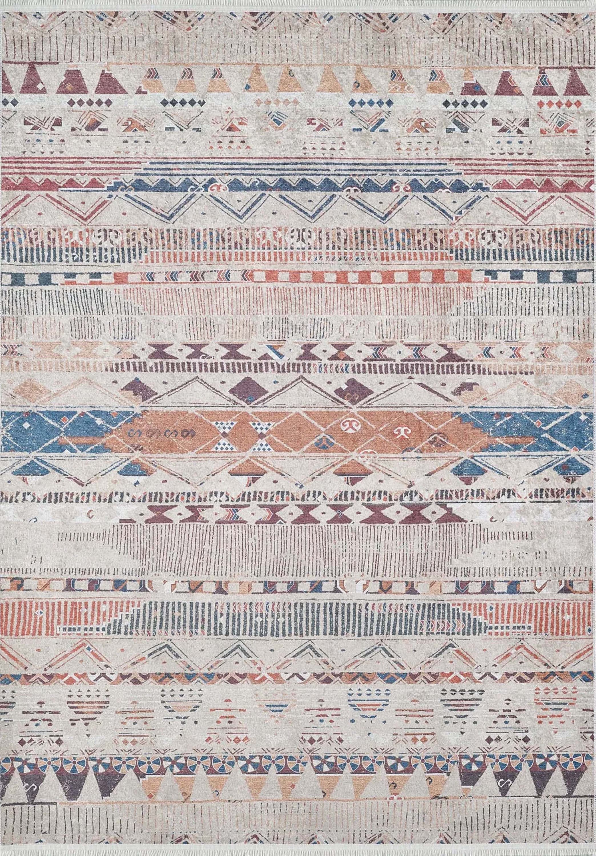 Lupa Turkish Kilim Gray Rug-Fame Rugs-2'x3'ft 60x90cm-Desing 1-fame