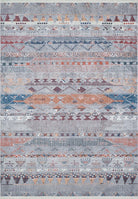 Lupa Turkish Kilim Gray Rug-Fame Rugs-2'x3'ft 60x90cm-Desing 1-fame