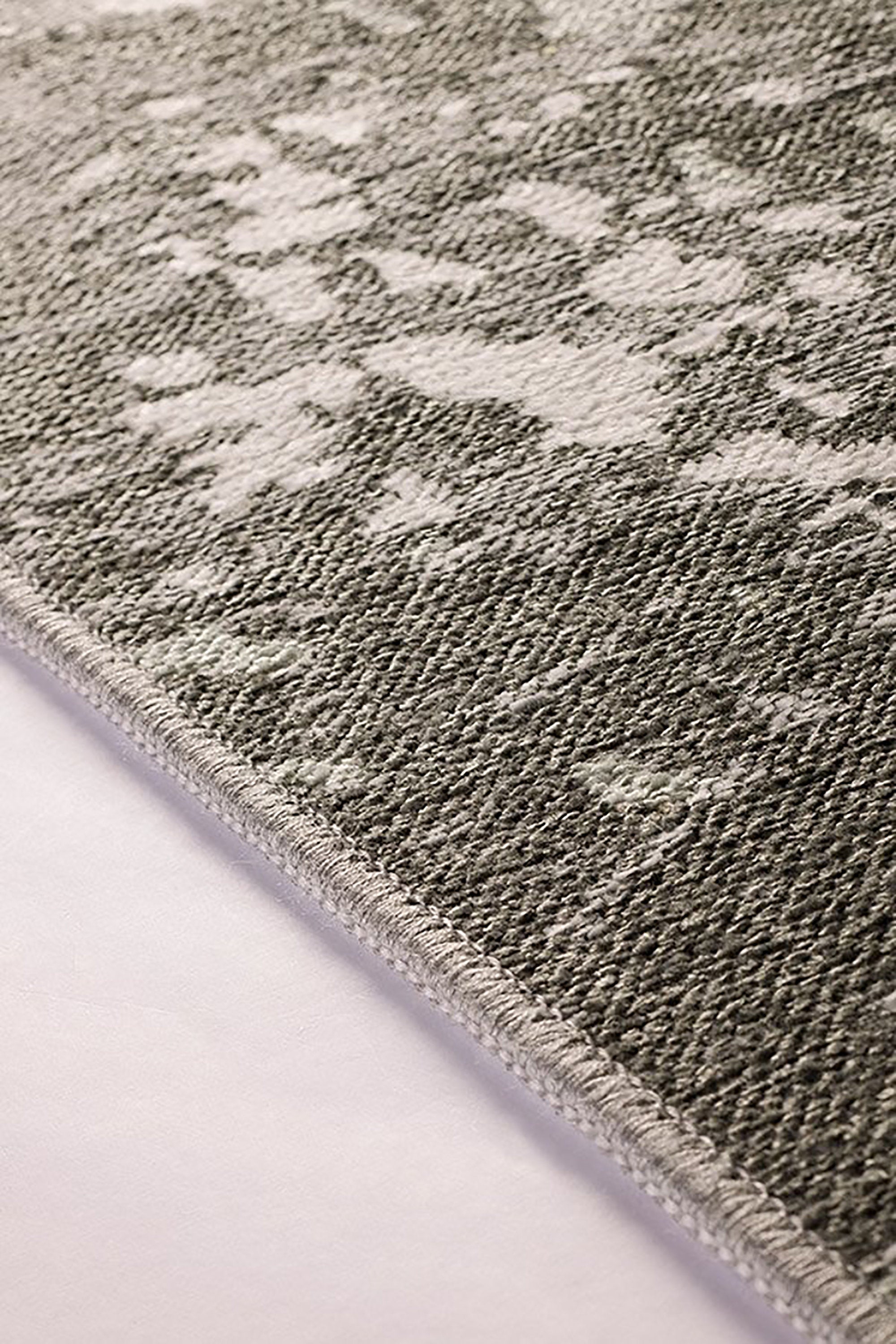 Maka Rug Abstract Kilim Reversible Gray Beige Runner-Rugs-Fame Rugs-2'6"x4'9" 80x150cm-fame