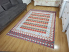 Manya Rug Kilim Flatweave Colorful Rug-Rugs-Fame Rugs-2'x3' ft 60x90 cm-fame