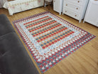 Manya Rug Kilim Flatweave Colorful Rug-Rugs-Fame Rugs-2'x3' ft 60x90 cm-fame