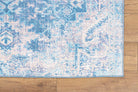 Mavera Blue & Faded Turquoise Persian Rug-Rugs-Fame Rugs-2'x3' ft 60x90 cm-fame