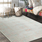 Milas Muted Baby Blue & Pale Blush Turkish Rug-famerugs-2&#39;x3&#39; ft 60x90cm-fame