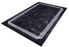 Mora Turkish Modern Marble Black Rug-Fame Rugs-2'x3'ft 60x90cm-fame